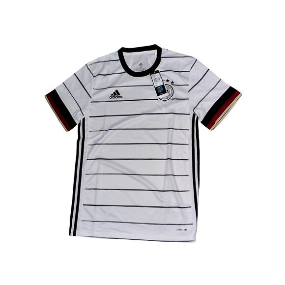 Adidas Vintage NWT Rare Germany National Soccer Jersey White Black Medium - Picture 5 of 11